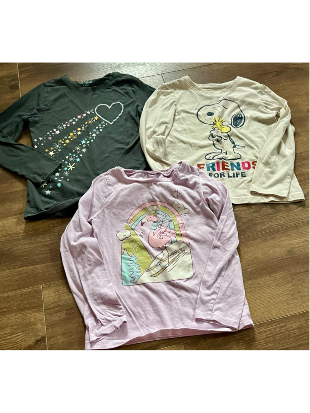 Girls Long Sleeve Tee Bundle Size 6/6X